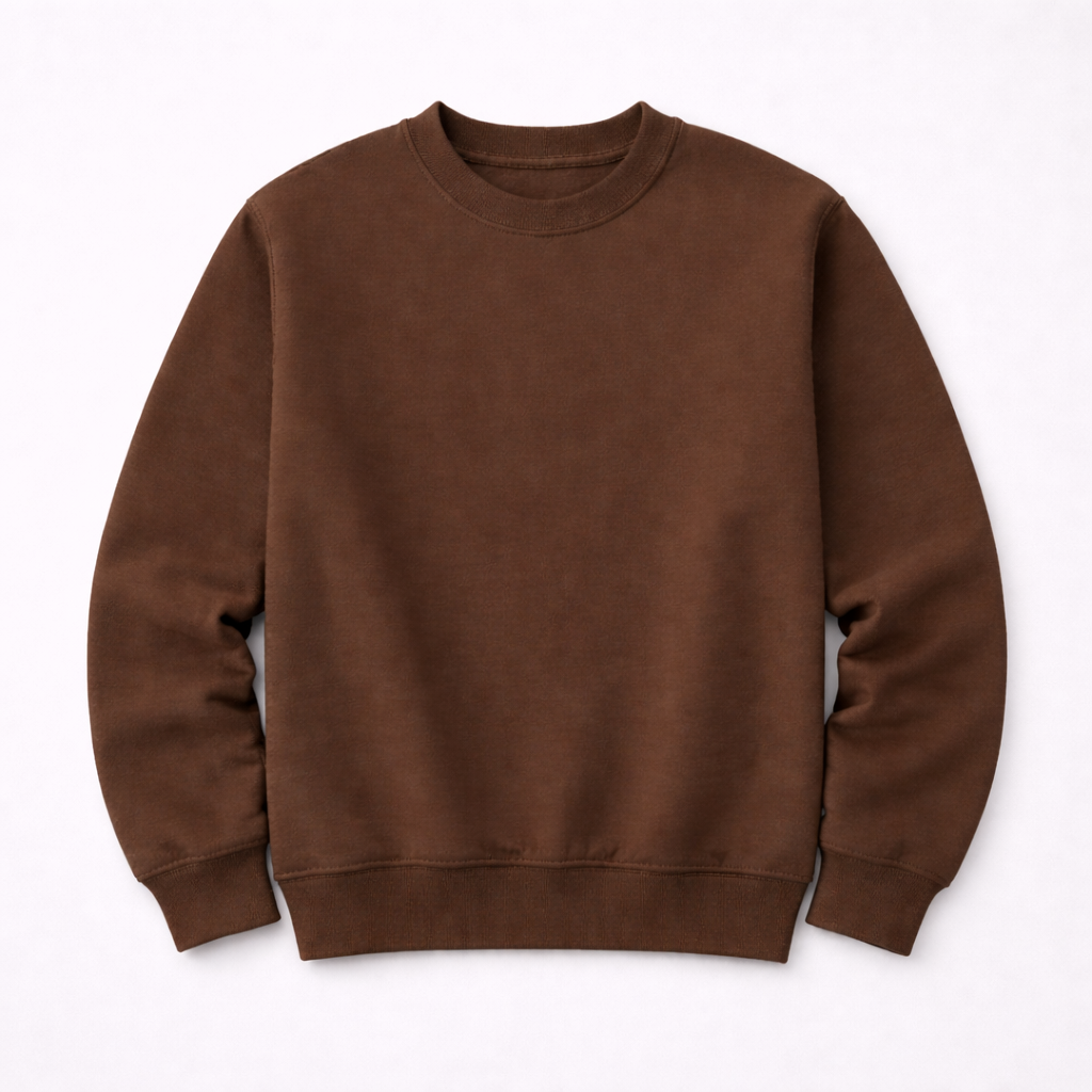 Brown Crewneck - Medium Weight