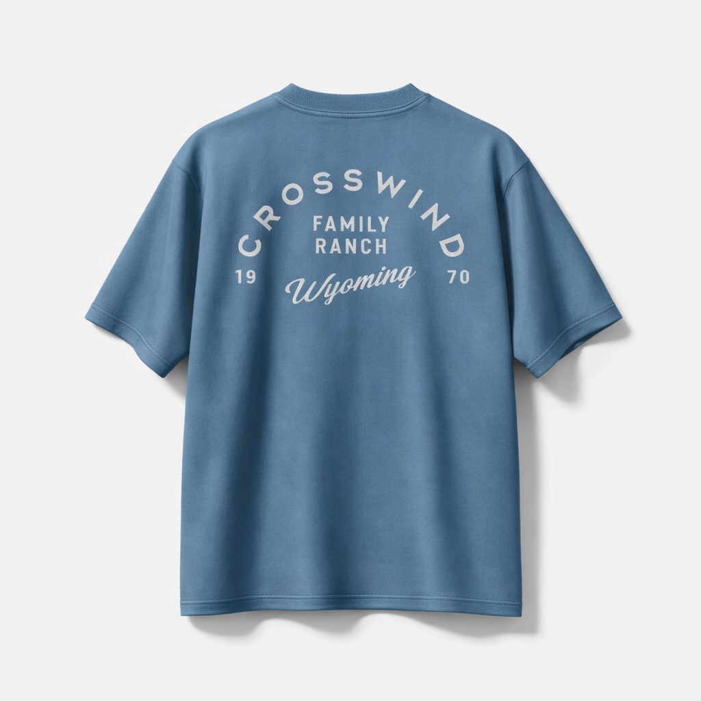 Crosswind Family Ranch Wyoming T-Shirt | Ranch Logo Tee