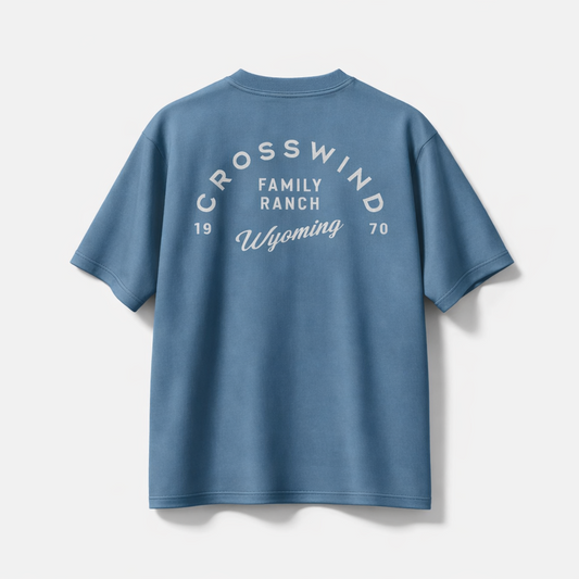 Crosswind Family Ranch Wyoming T-Shirt | Ranch Logo Tee