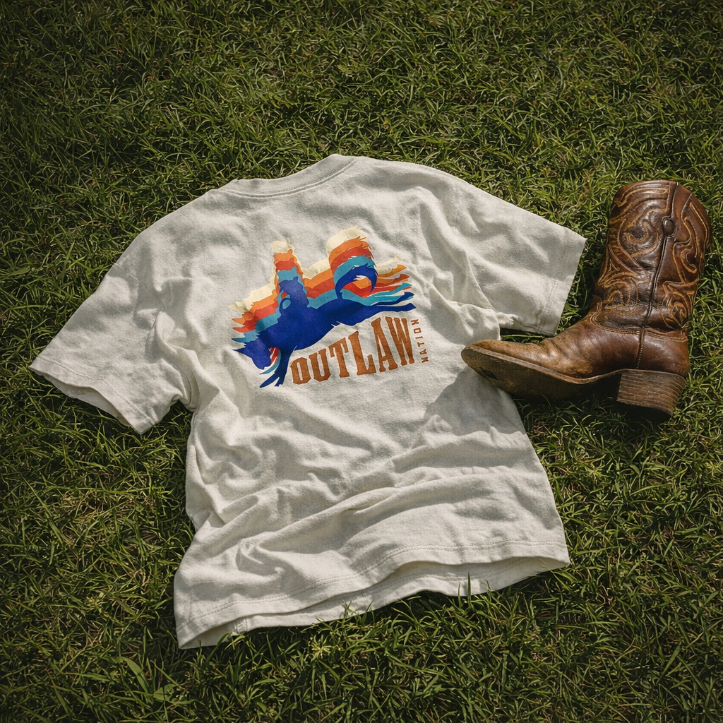 Retro Cowboy Outlaw shirt | T-Shirt
